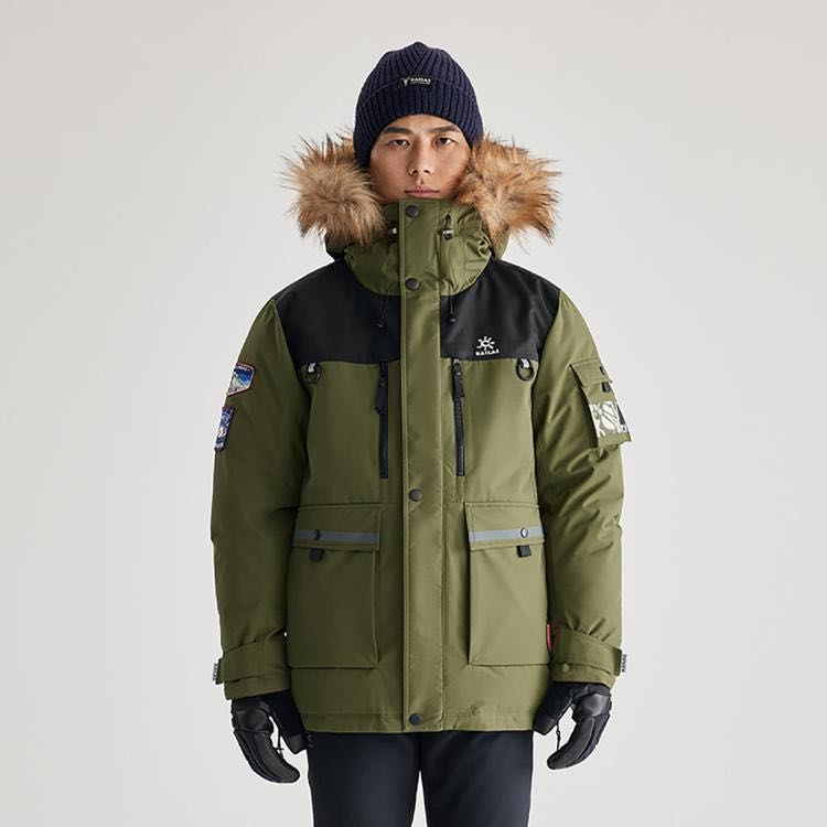 凱樂石 極地羽絨服戶外登山加厚防風(fēng)鵝絨工裝派克服