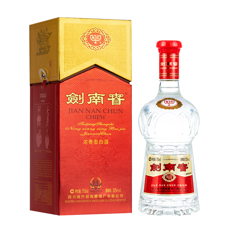 再降價、plus：劍南春 水晶劍 濃香型白酒 52度 750ml 單瓶裝