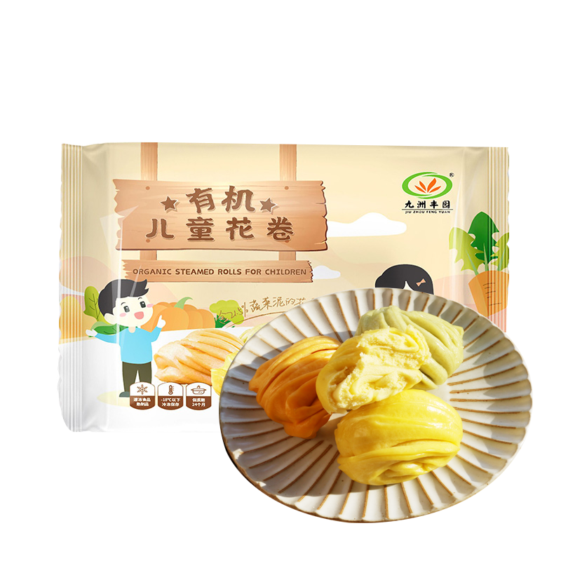 需首購：九洲豐園 有機兒童花卷640g（16只）