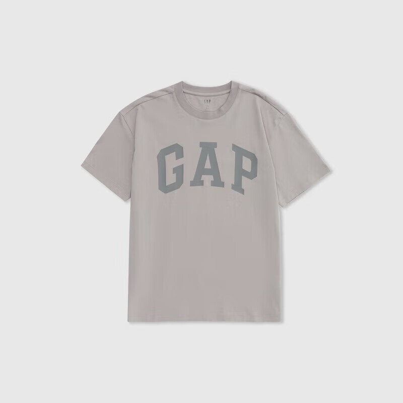 Gap 男女裝夏季字母logo短袖T恤百搭上衣 石灰色 -2 (465796) S (165/88A) 亞洲尺碼