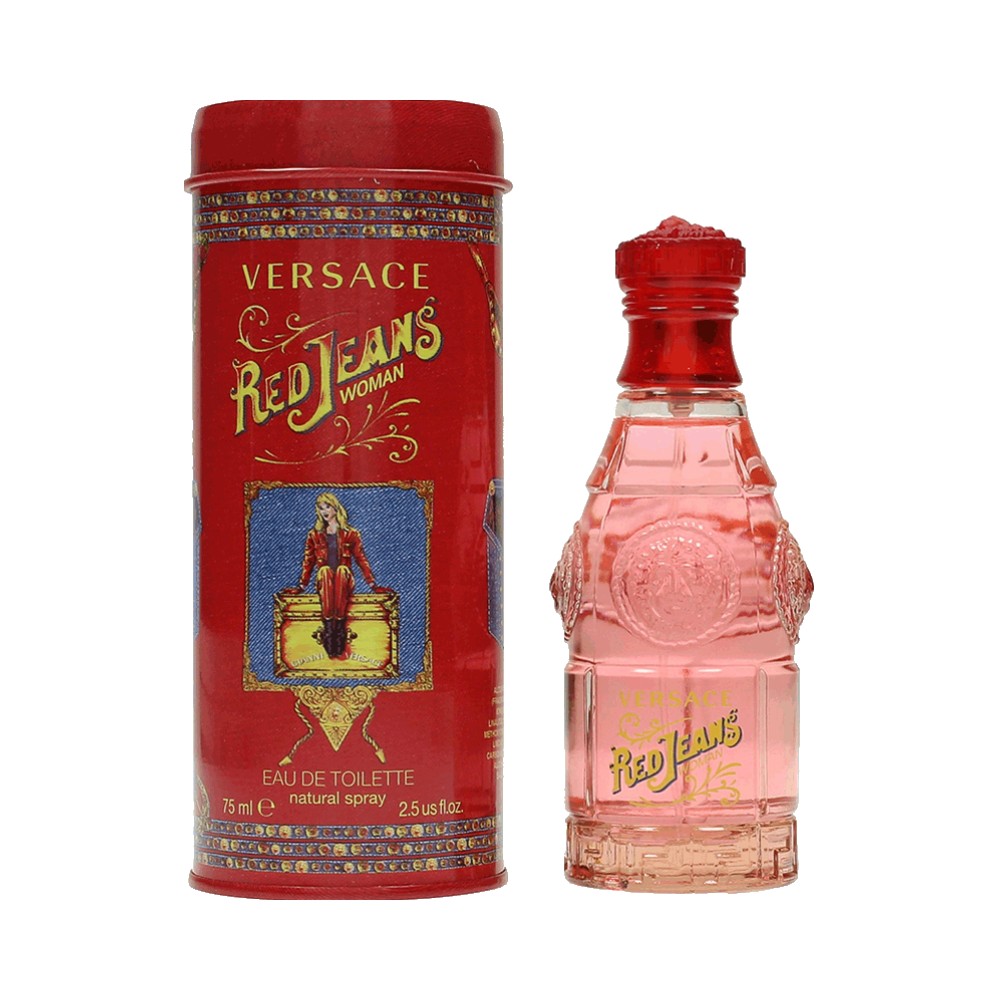 VERSACE 范思哲 牛仔系列 紅色牛仔女士淡香水 EDT 75ml
