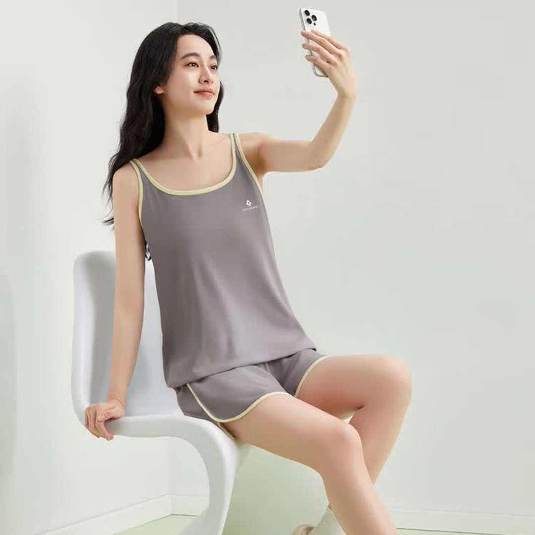 20點：有棵樹 100﹪棉女士家居服套裝