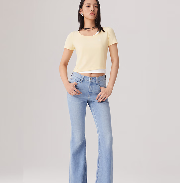 商城同款！Levi's 李維斯 25春夏新款 女士726高腰喇叭牛仔褲A3410