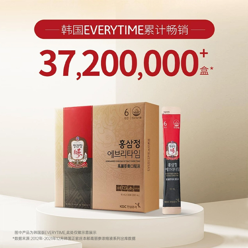 korean red ginseng 正官莊 EVERYTIME紅參漿30%高麗參濃縮液 300g 贈紅參石榴汁100g