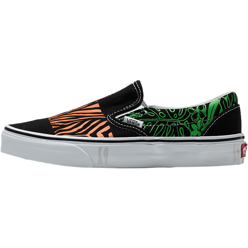 VANS 范斯 CRAYOLA聯(lián)名Slip-On彩色舒適一腳蹬男鞋帆布