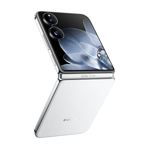plus：小米（MI）MIX Flip 小折疊屏 4.01英寸多功能超大外屏 第三代驍龍8 16GB+1TB 白色 5G拍照AI手機
