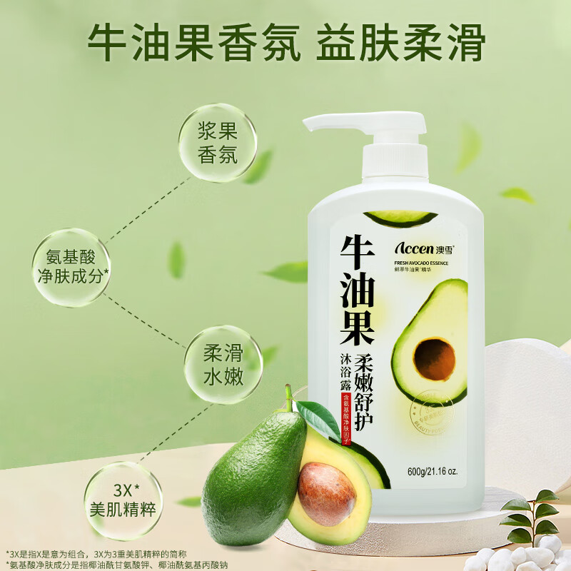 澳雪 秘境花園沐浴乳 植萃牛油果 600g