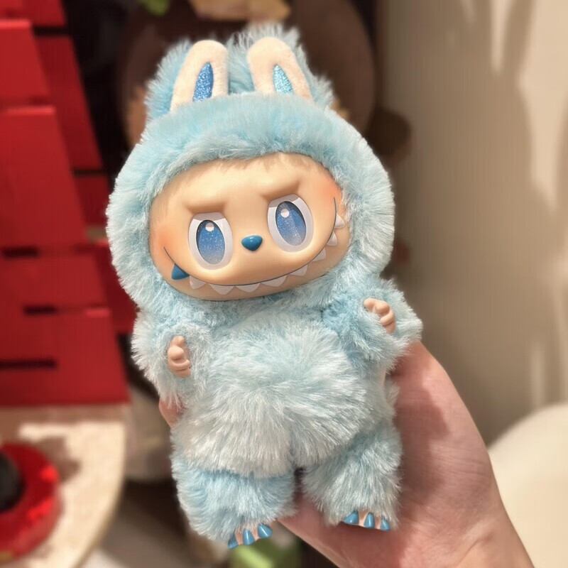 labu拉布三代馬卡搪膠毛絨娃娃 玩偶掛件3.0X 藍(lán)色-希望 15cm【帶盒發(fā)貨】