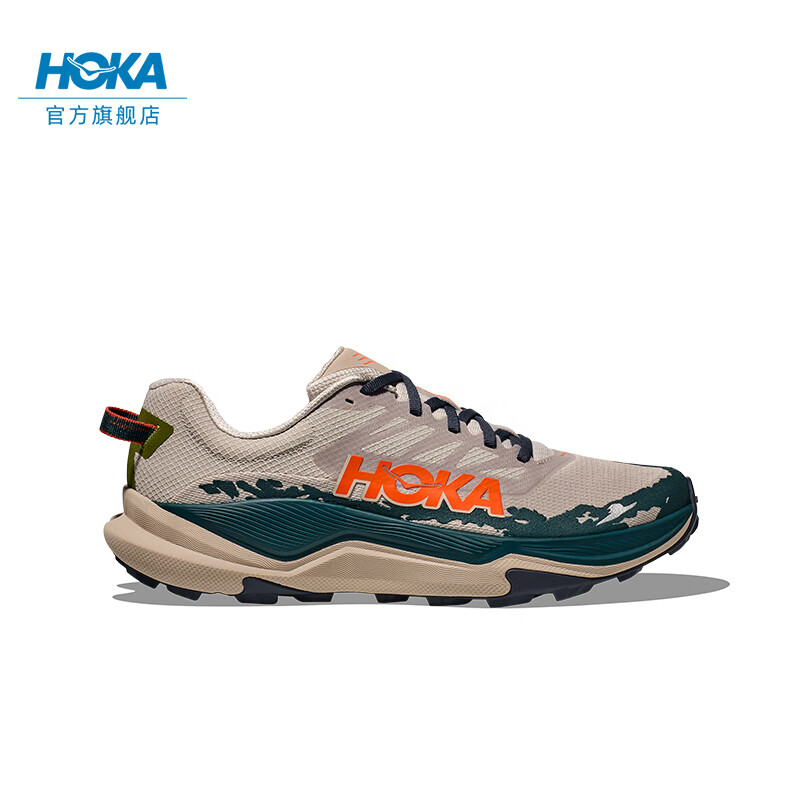 HOKA ONE ONE 男女款夏季托倫特4越野跑步鞋TORRENT 4競速減震耐磨 灰褐色/暮光藍-男 40.5 灰褐色/暮光藍-男