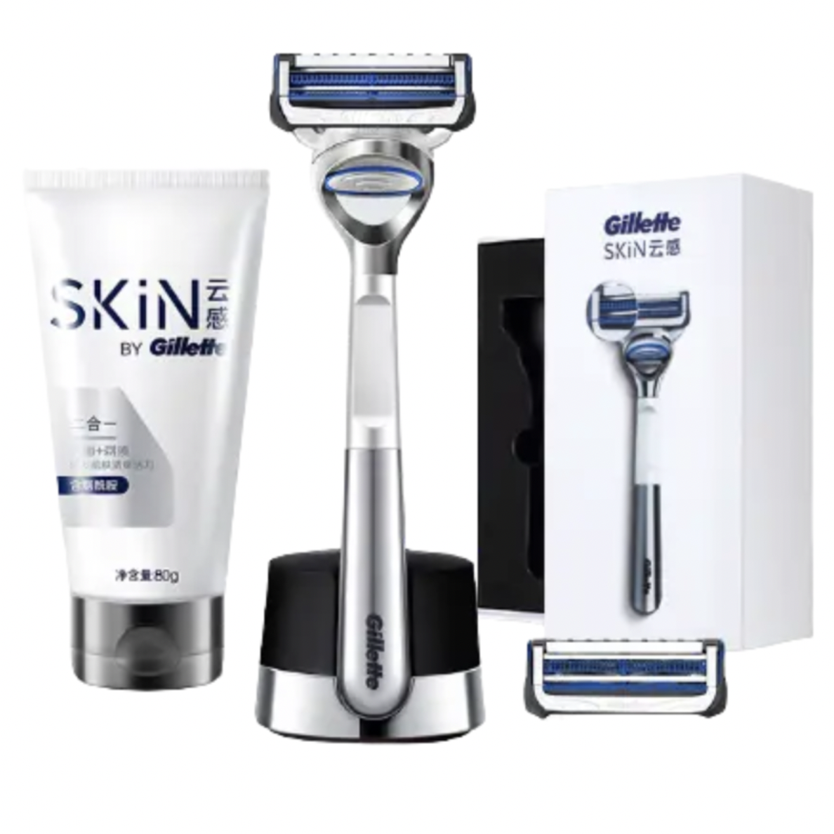 88VIP會(huì)員：Gillette 吉列 云感系列 手動(dòng)剃須刀套裝