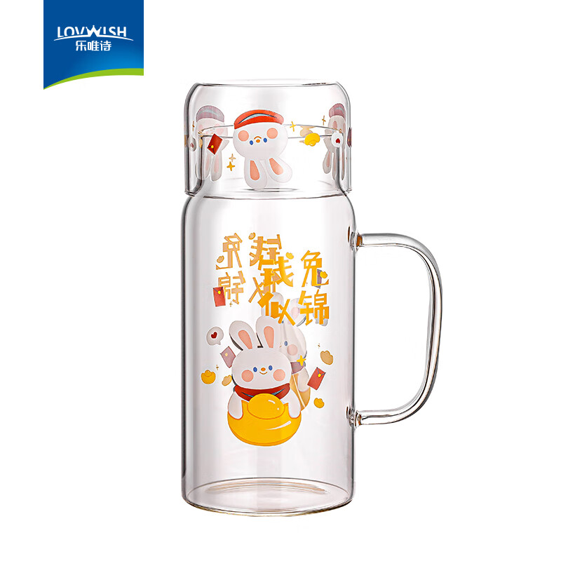 樂唯詩 錢兔似錦高硼果茶壺 1200ml