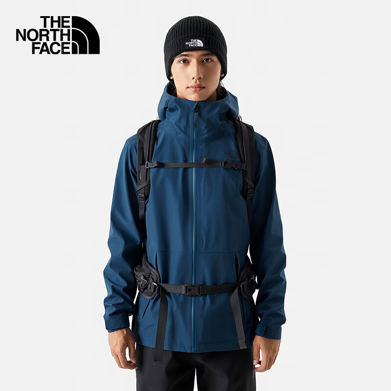 THE NORTH FACE 北面 沖鋒衣男戶外舒服防風(fēng)硬殼夾克外套7QR5 藍(lán)色/HDC XXL