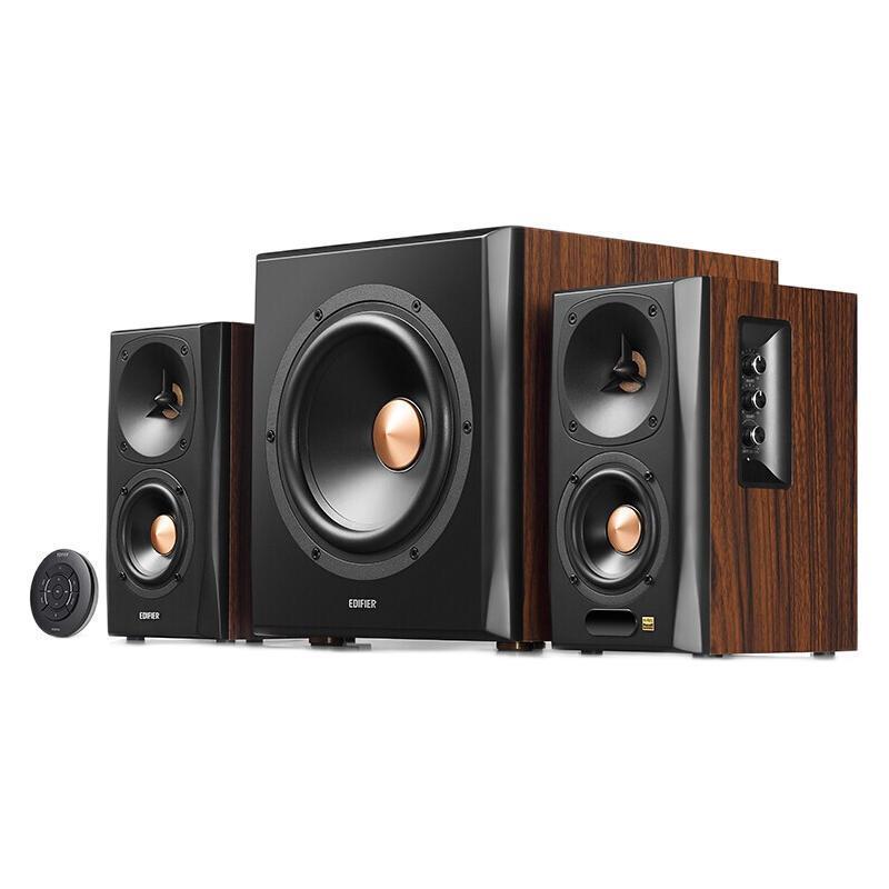 國家補貼、PLUS會員：漫步者 S301 2.1聲道 居家 藍牙音箱 棕色