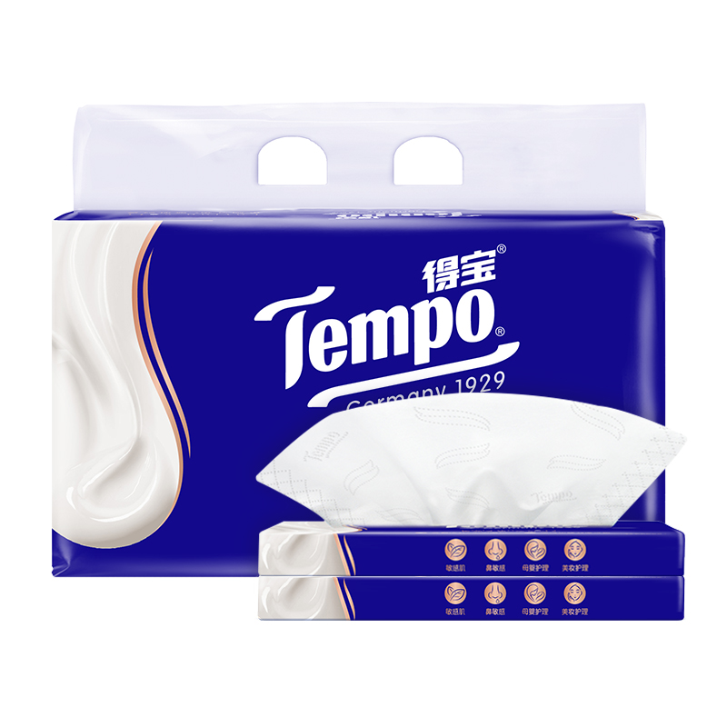 88VIP會員：得寶 Tempo lotion保濕乳霜抽紙 4層*30抽*15包