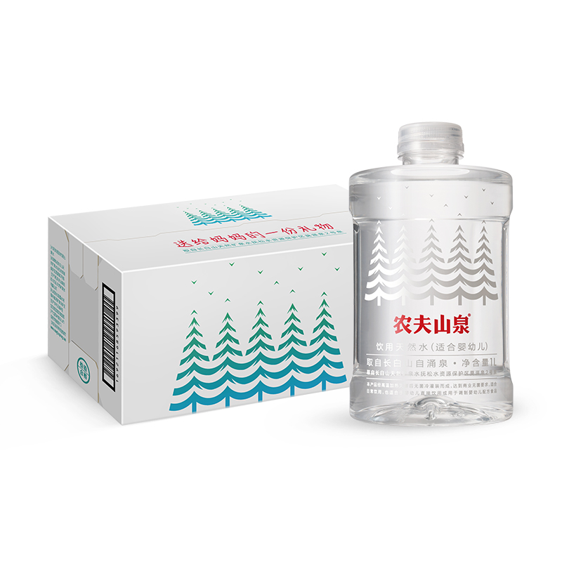 再降價：農夫山泉 嬰兒水 1L*8瓶*3件