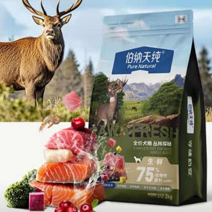 plus：伯納天純 生鮮系列 牛魚(yú)鹿肉 叢林探秘狗糧 10kg