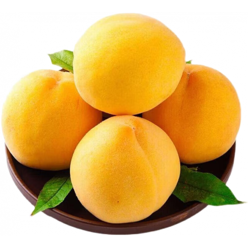 需首購:壹萌果蔬 山東蒙陰黃桃禮盒 5斤手挑果【單果100g+】凈4.5斤