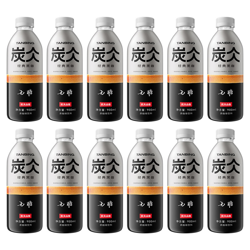 88VIP會員：農夫山泉 NONGFU SPRING 炭仌大咖啡900ml*12瓶