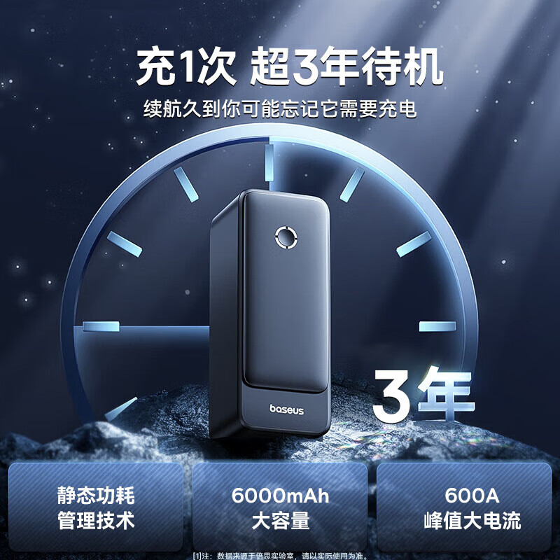 倍思 BS-CH006 汽車應急啟動電源 6000mAh
