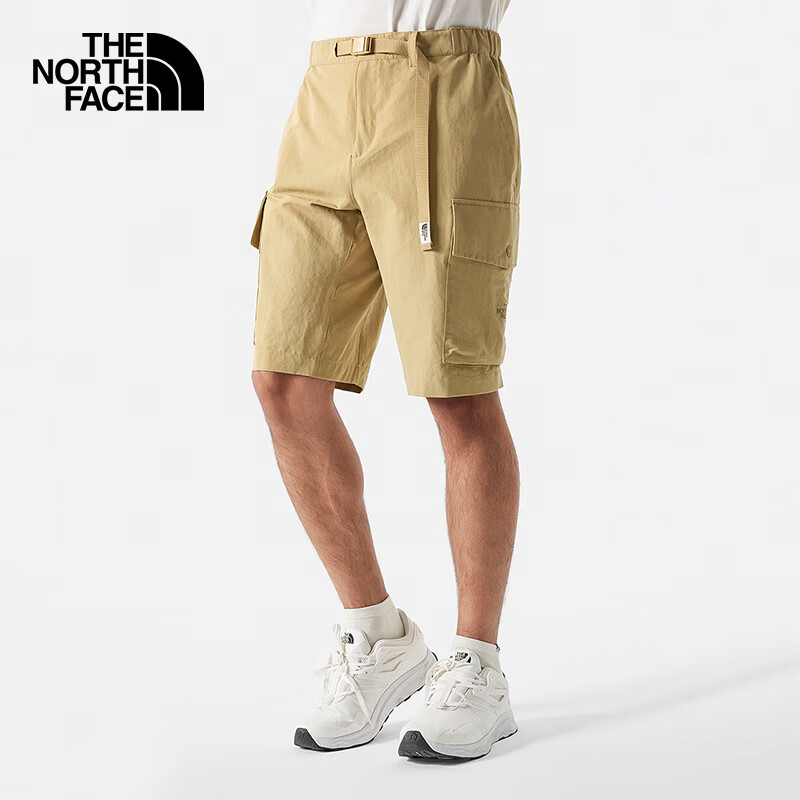 THE NORTH FACE 北面 短褲男戶外舒適透氣休閑五分褲81SH 卡其色/LK5 S