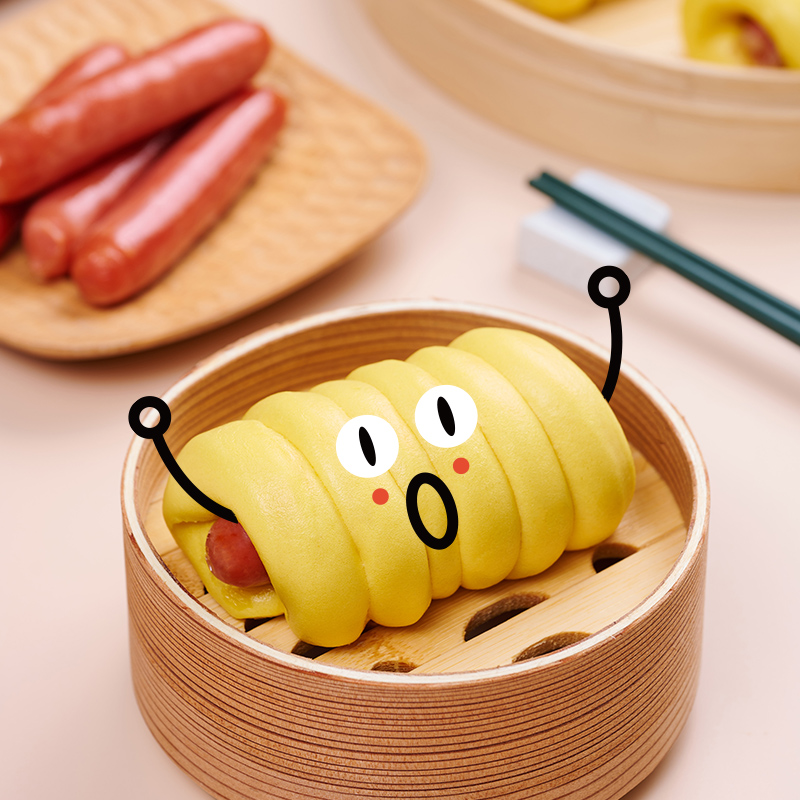 88VIP會員：包道 腸仔包540g6個裝卡通包子香腸兒童早餐