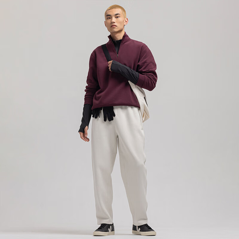 lululemon 丨Steady State 男士拉絨長褲 *新年款 透氣 LM5AT7S 骨白 XL