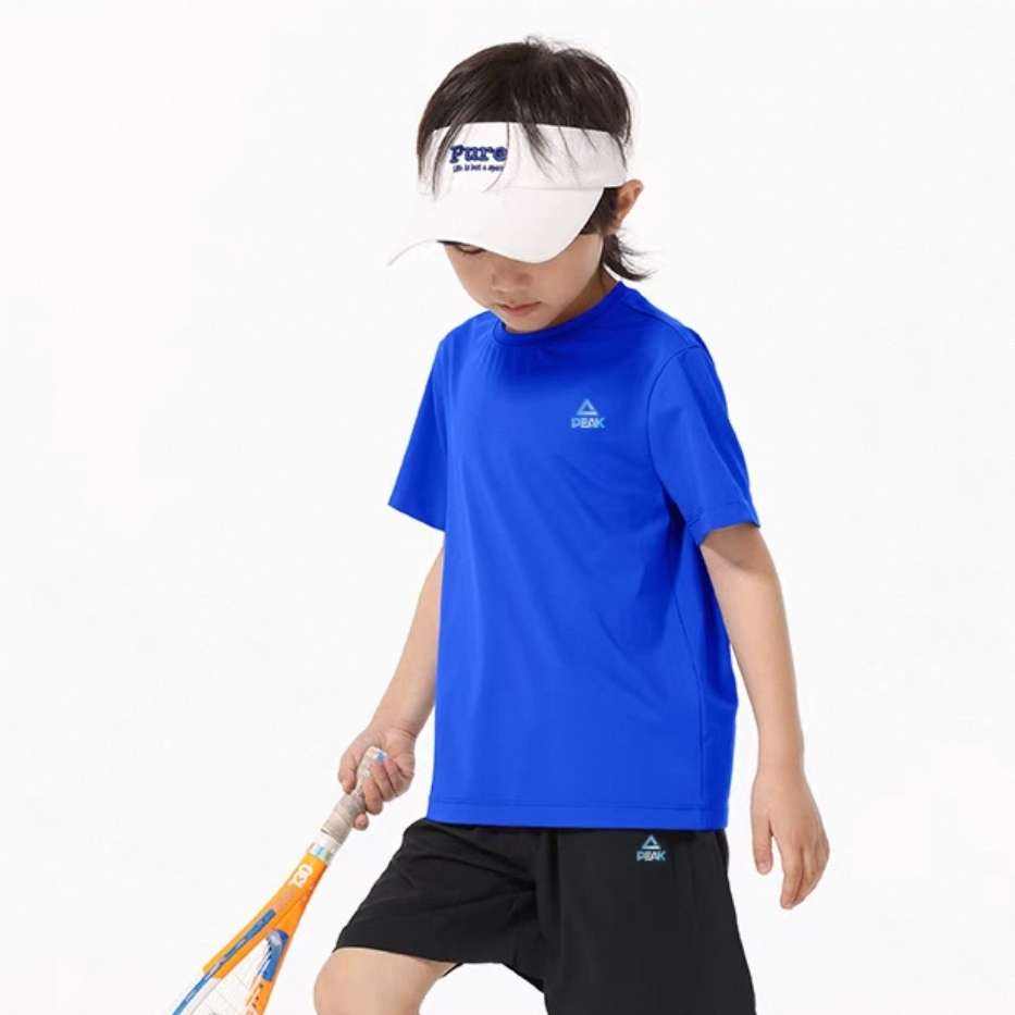 88VIP：匹克 童裝兒童套裝男童夏季大童短袖T恤運動短褲涼感速干女童套裝 拍3件