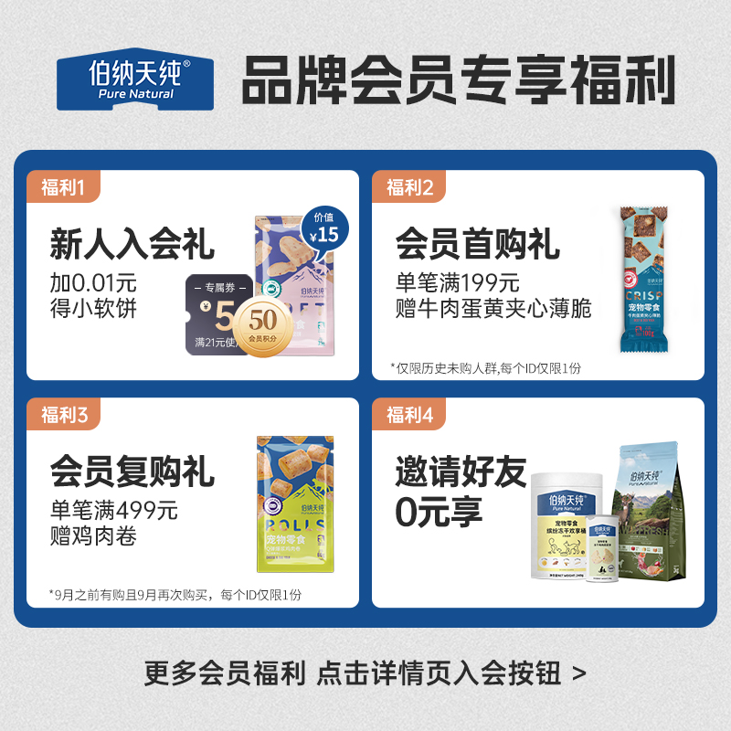 伯納天純 狗糧小型成犬泰迪法斗博美低敏臨期犬糧250g