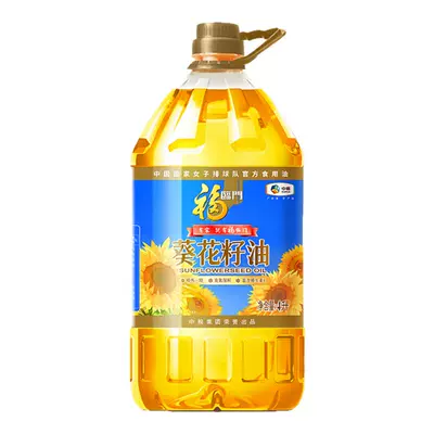 福臨門一級葵花籽油4L*1桶裝家用食用油葵花油健康少油煙