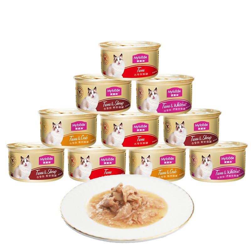 京東PLUS：麥富迪 混合口味 貓罐頭 85g*24罐