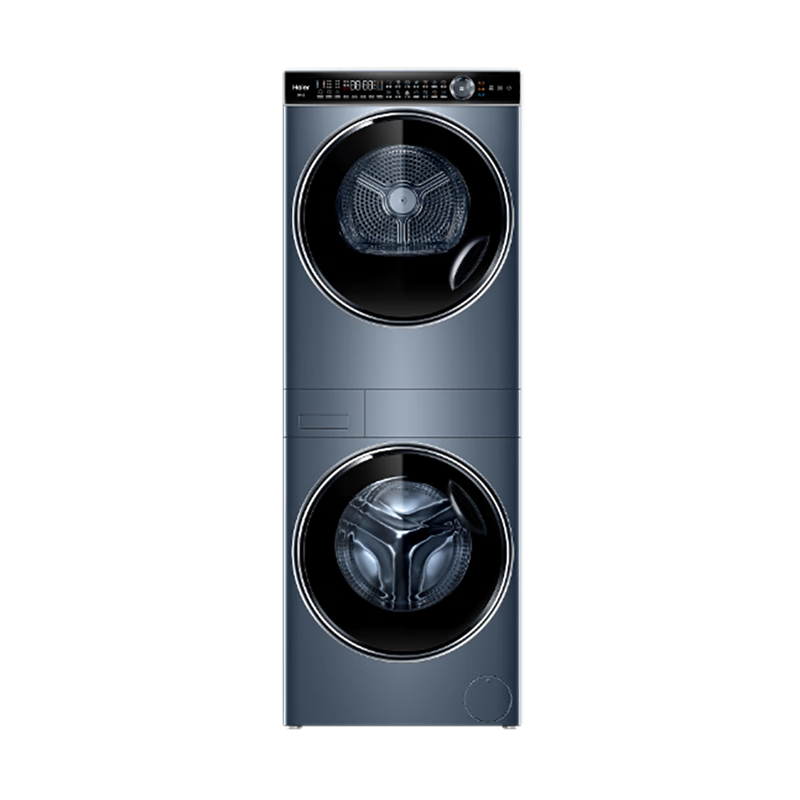 海爾 Haier 疊黛和美系列 H9 Y12BLD12U1 熱泵式洗烘套裝 12KG 錫蘭青