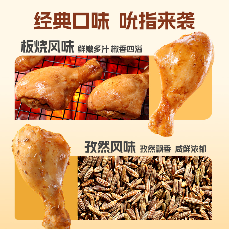 優形 去皮雞腿輕碳低卡 板燒味4袋+孜然味4袋 （75g*16袋）