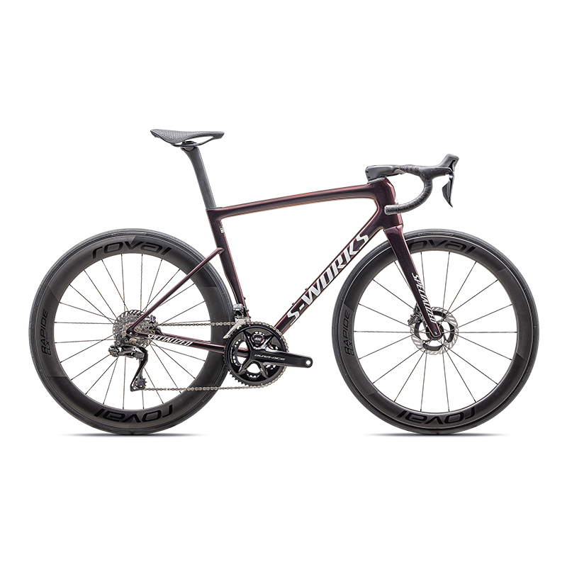 閃電 S-WORKS TARMAC SL8 RED AXS 碳纖維公路自行車 珍珠紅/金屬白銀 49