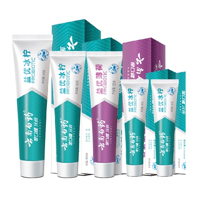 88VIP：云南白藥 益生菌 清新口氣牙膏 5支共445g