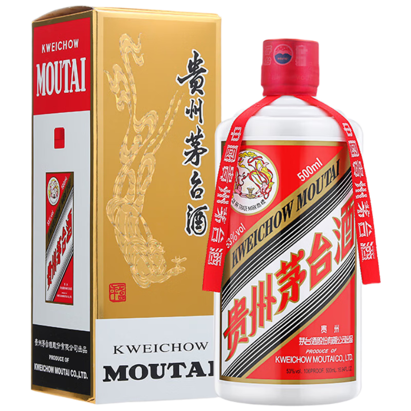 moutai/茅臺(tái) 飛天茅臺(tái) 53° 醬香型 500ml 1瓶