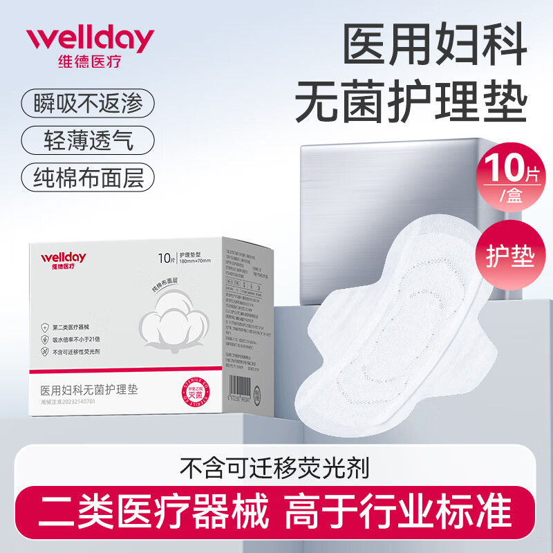 維德 無菌級械字號醫(yī)用護理墊180*70mm 10片/盒
