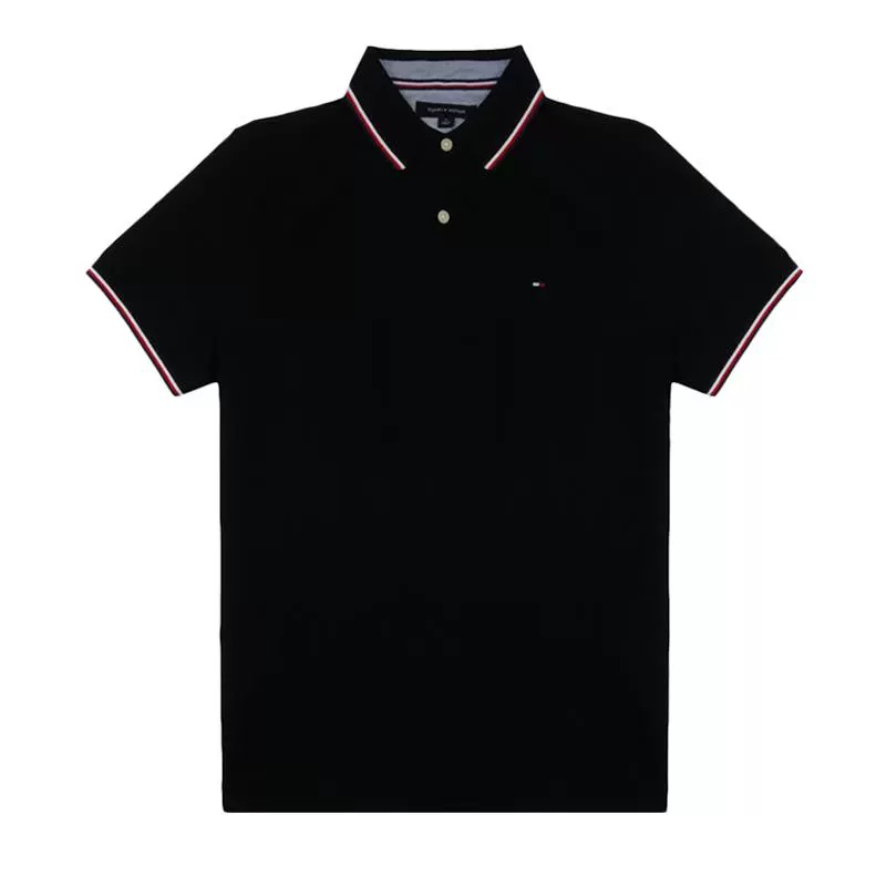 TOMMY HILFIGER 網球穿搭 男士左胸小logo短袖polo衫商務