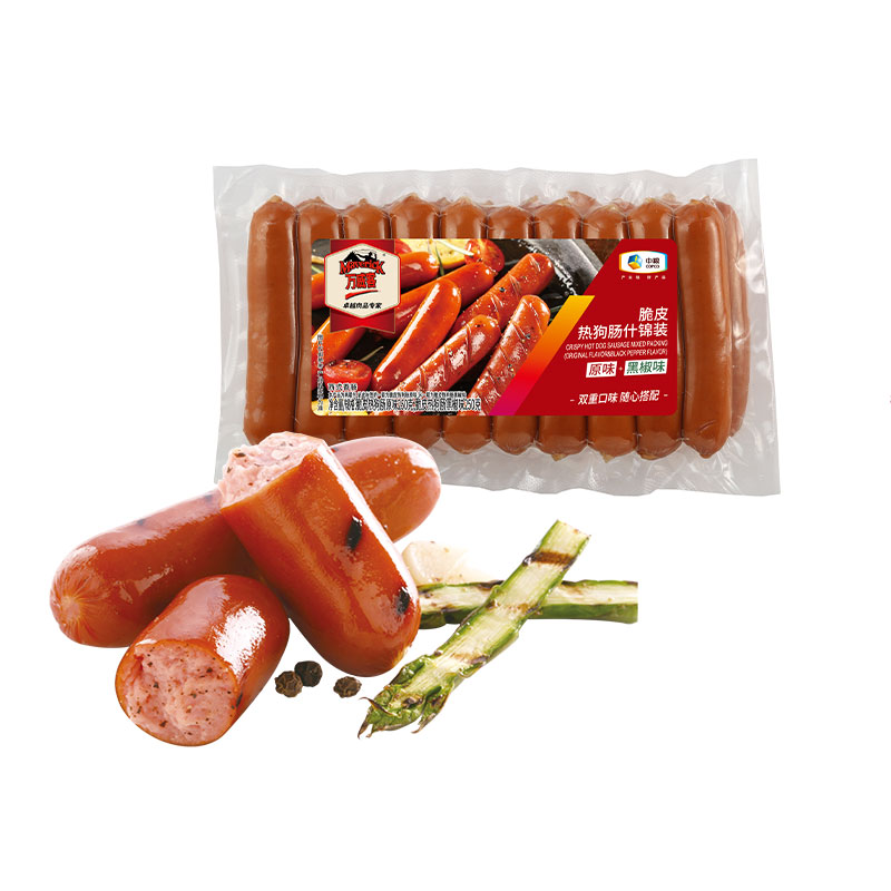 Maverick 萬威客 脆皮熱狗腸什錦裝 原味+黑椒味 500g