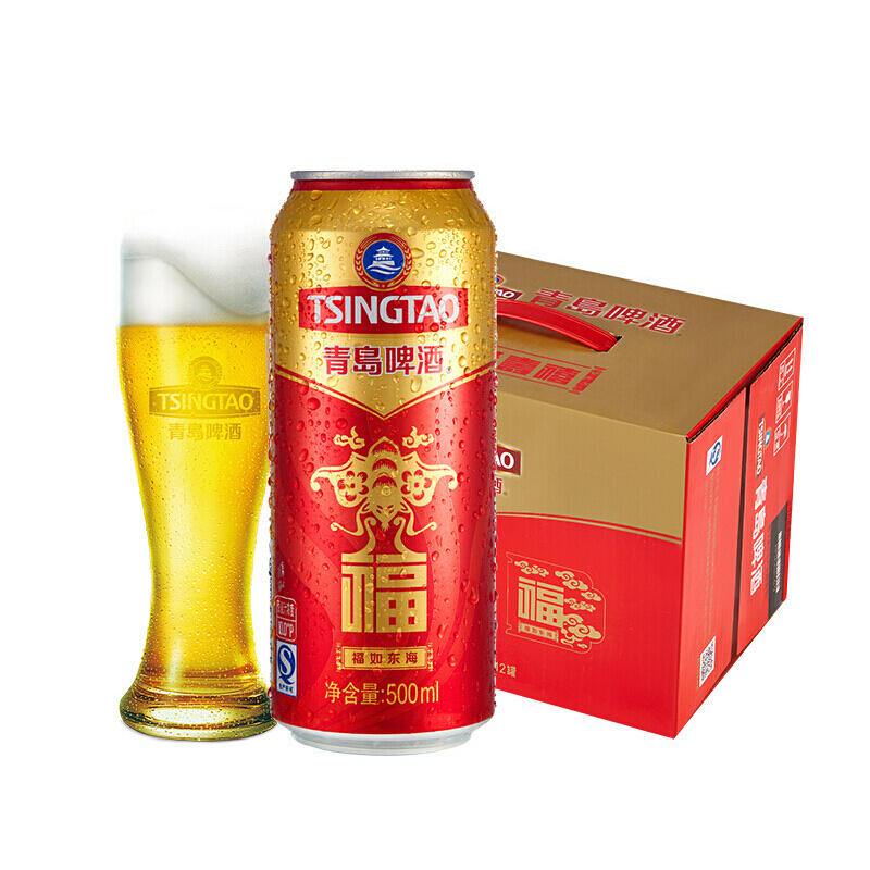青島啤酒 福如東海 10度 500mL*12聽