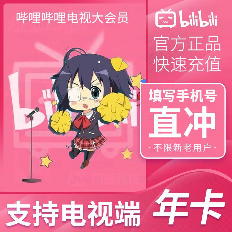 bilibili 嗶哩嗶哩 電視大會員12個月年卡