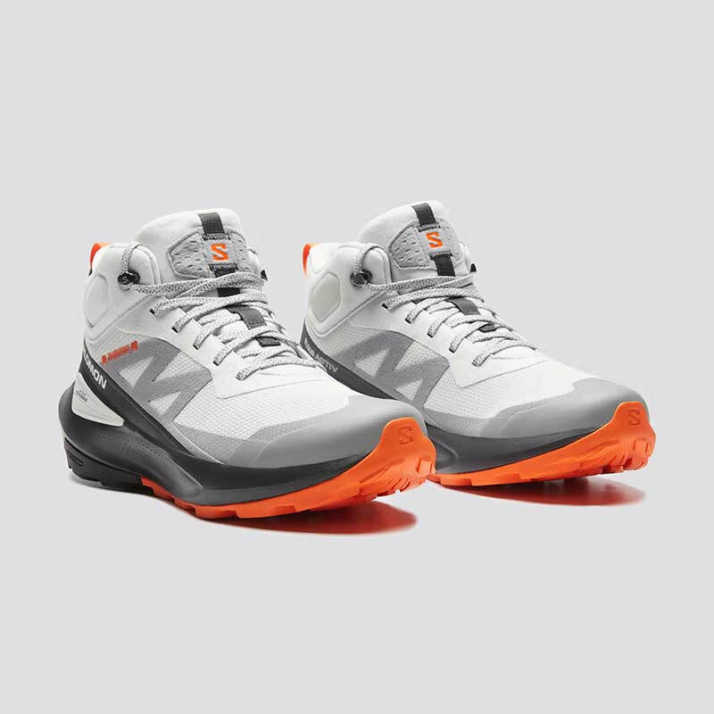 薩洛蒙 男款 戶外運動防水透氣穩定支撐登山徒步鞋 ELIXIR ACTIV MID GTX 冰川灰 474567