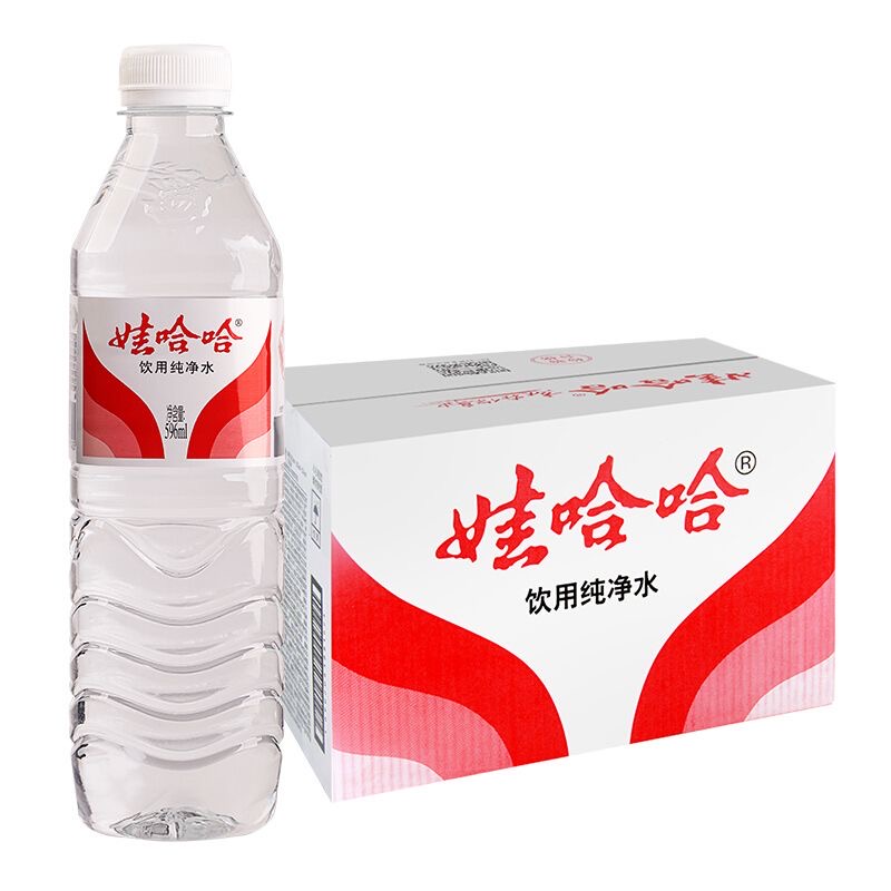 娃哈哈 飲用天然礦泉水 596ml*24瓶