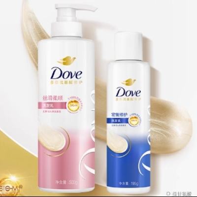 多芬 洗發(fā)水 絲滑柔順洗500g+密集滋養(yǎng)195g