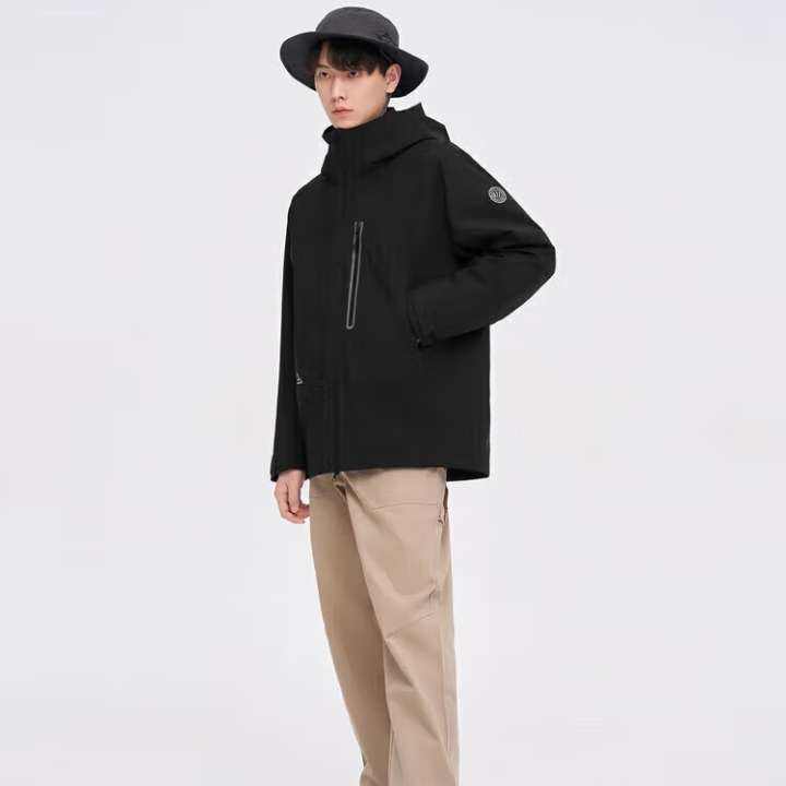 PLUS會員：波司登冬鵝絨沖鋒衣羽絨服男女款一衣三穿戶外寬松外套B30132420