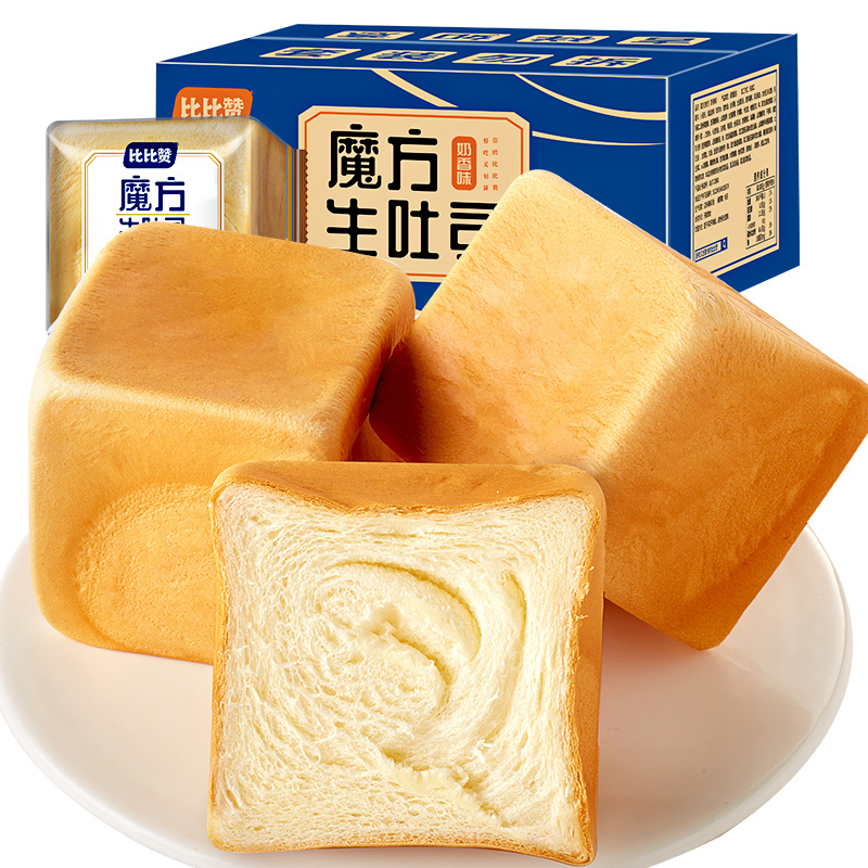 比比贊 魔方生吐司 奶香味 400g