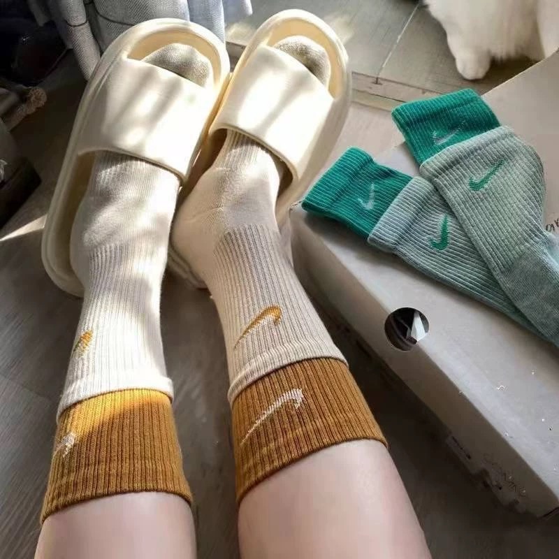 Nike高端款 耐克.雙拼襪3雙