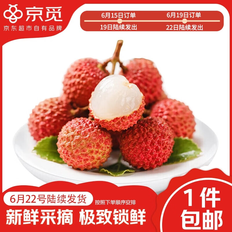 京覓 廣東桂味荔枝凈重4.5斤裝單果13g+ 當(dāng)季水果 源頭直發(fā)