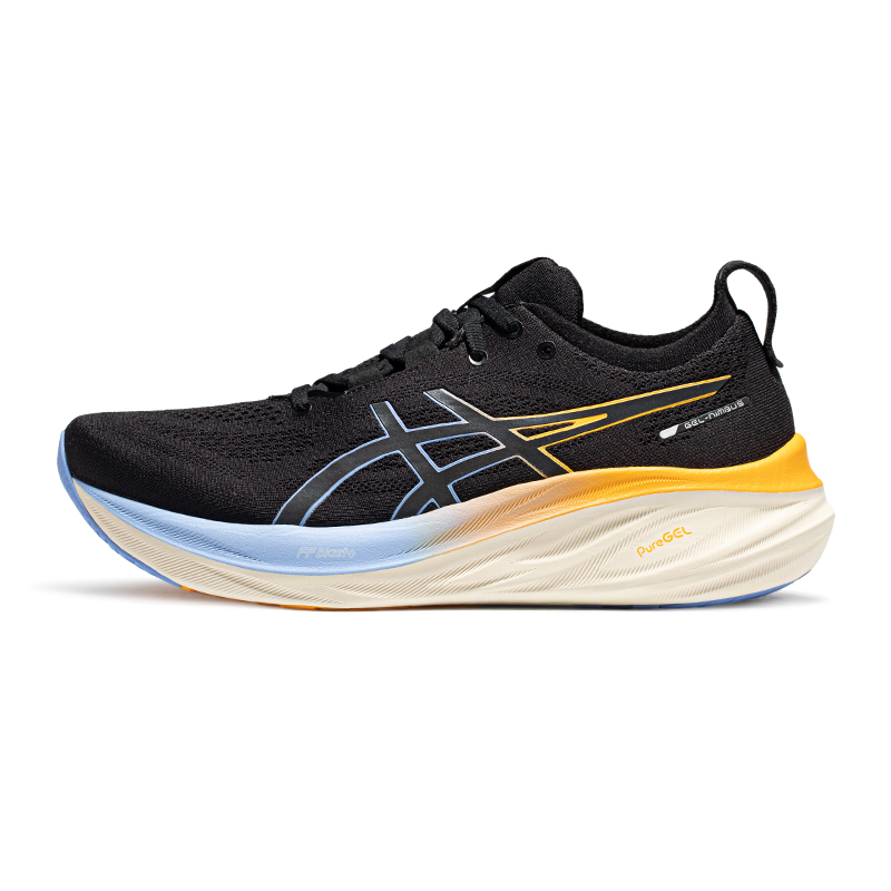ASICS 亞瑟士 跑步鞋男鞋緩震回彈運動鞋跑鞋GEL-NIMBUS 26 LITE-SHOW 黑色/黑色 42.5