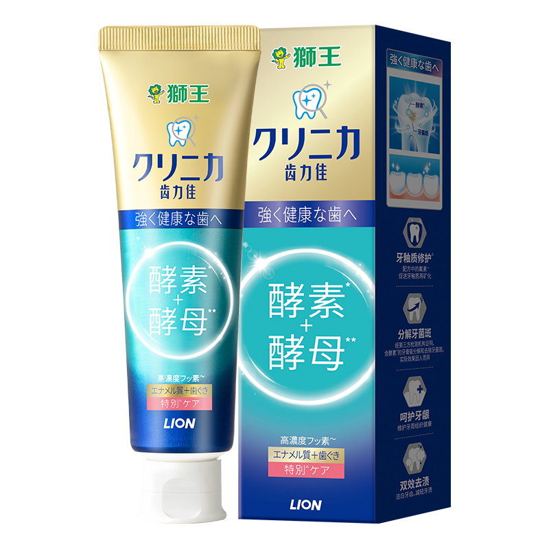 88VIP會員：LION 獅王 齒力佳抗糖酵素特護牙膏酵母牙齦牙釉質修護固齒清新1支