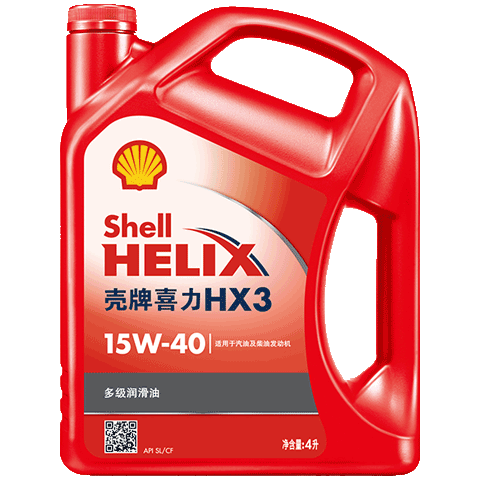 30日20點、PLUS：Shell/殼牌 紅殼HX3 15W-40 礦物質機油 SL級 4L